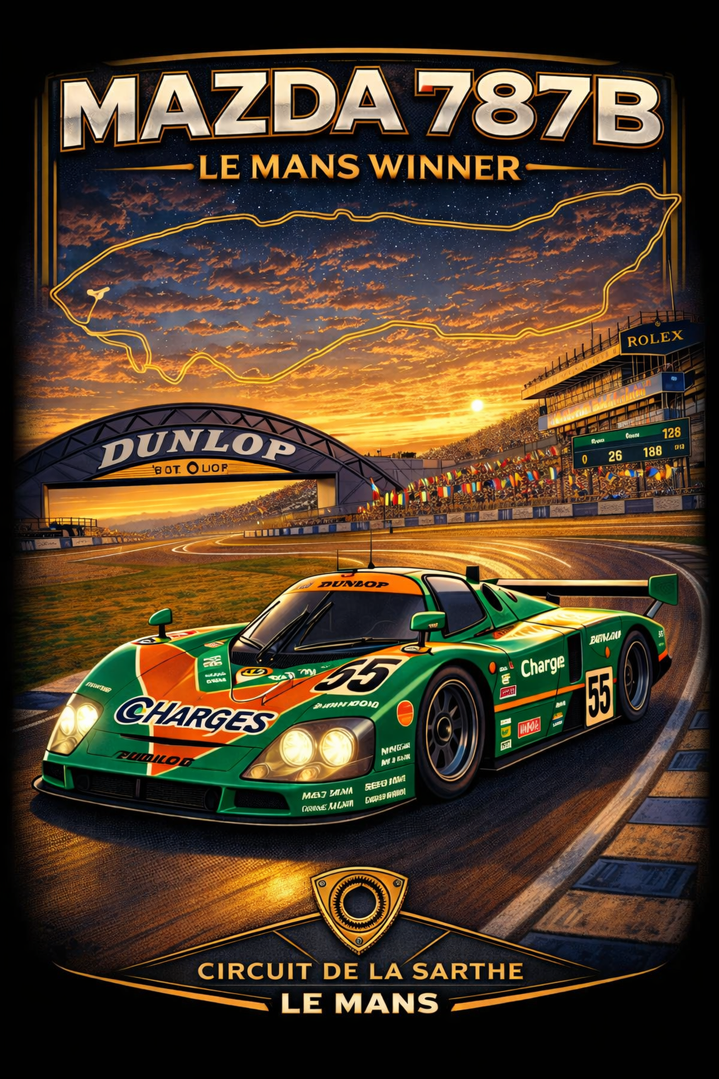 MAZDA 787B Classic Round Neck
